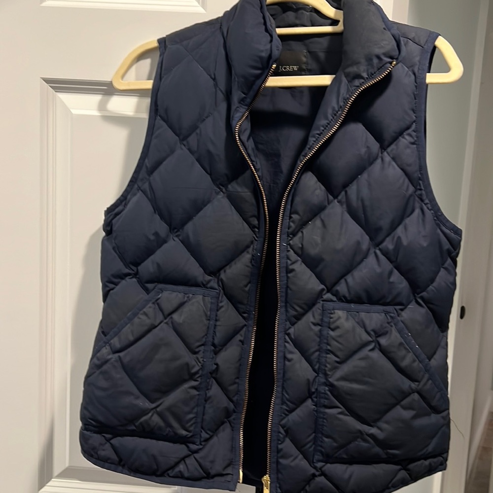Jcrew navy vest size medium